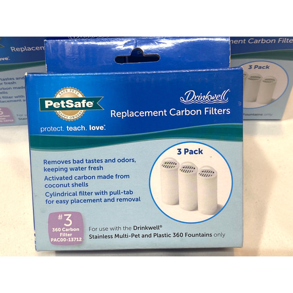 PetSafe Drinkwell PAC00-13712 Drinkwell 360 Fountain Charcoal Filters - 5 NEW - Picture 2 of 5